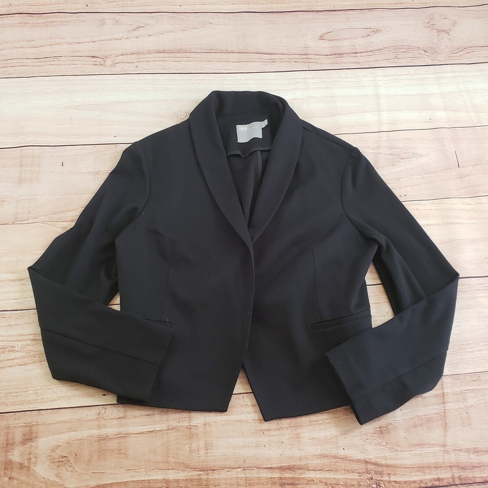 ASOS Jacket Womens 14 Black Outdoor Blazer Open Casual‎ Business Coat Ladies